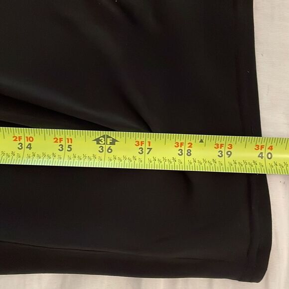 Tadashi Black Twist  Knot Cocktail Dress Womens Medium Lined V-Neck Ruching - Picture 11 of 13